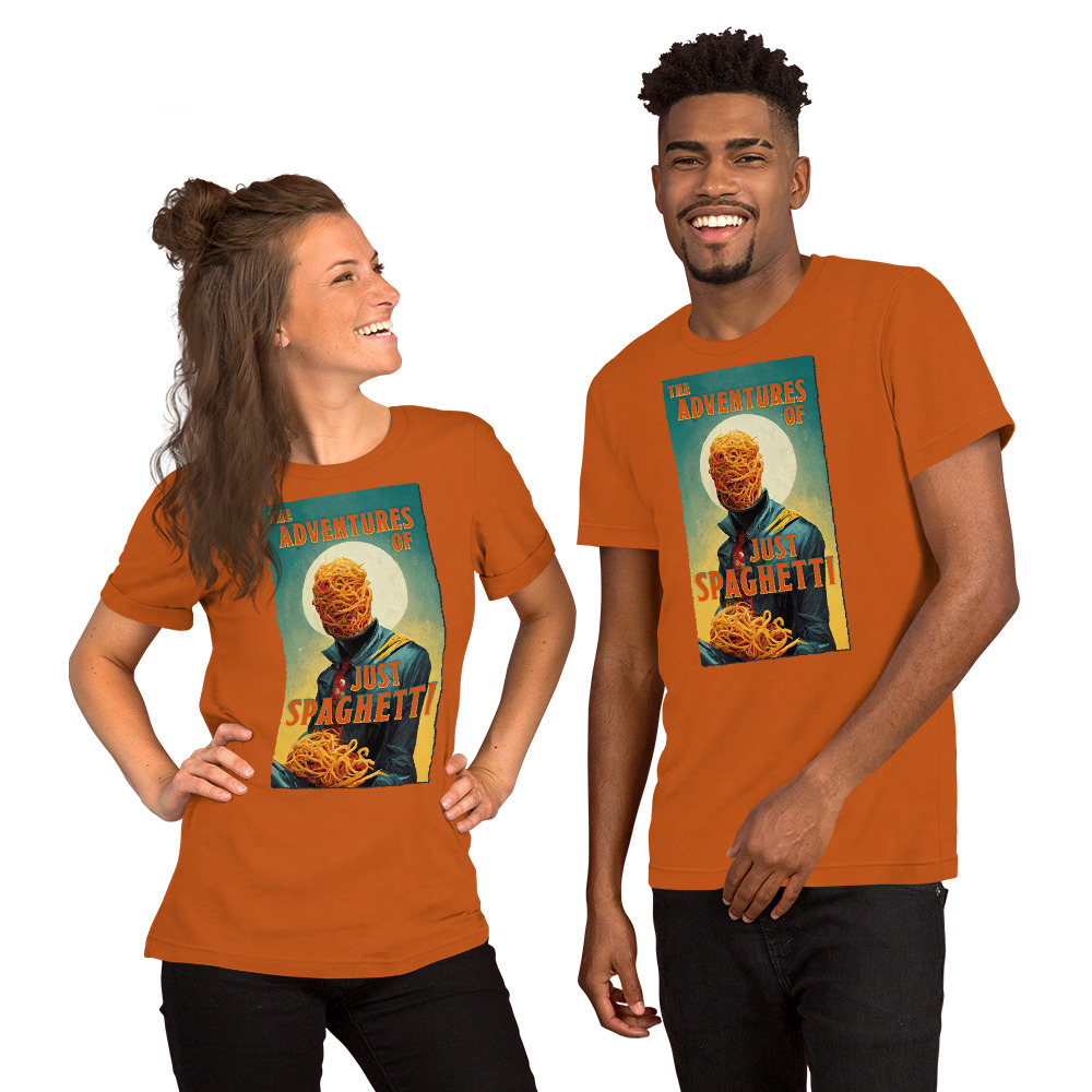 The Adventures of Just Spaghetti Unisex Tee - Image 4