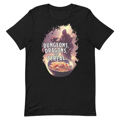 Dungeons, Dragons, and Cereal Unisex Tee