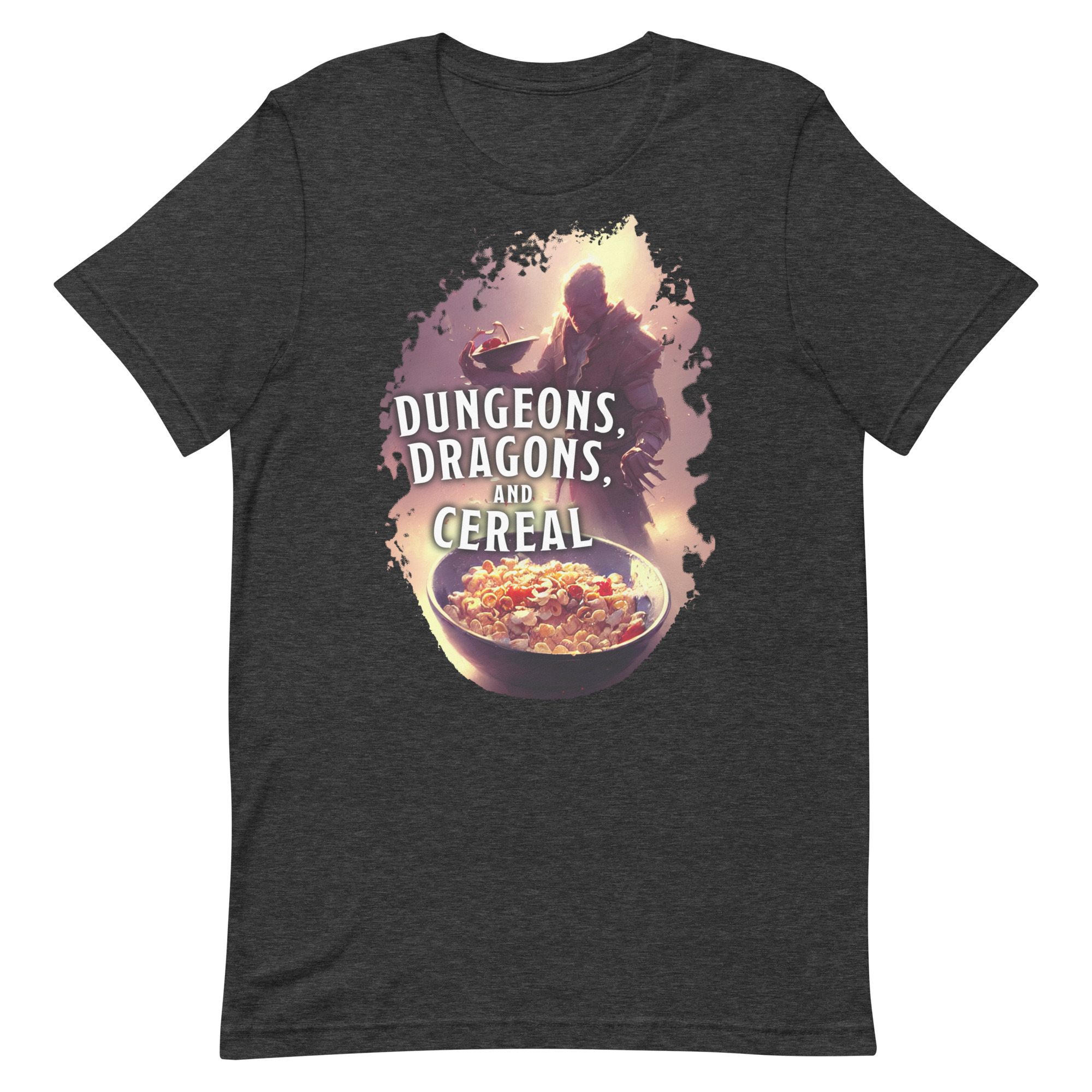 Dungeons, Dragons, and Cereal Unisex Tee - Image 7