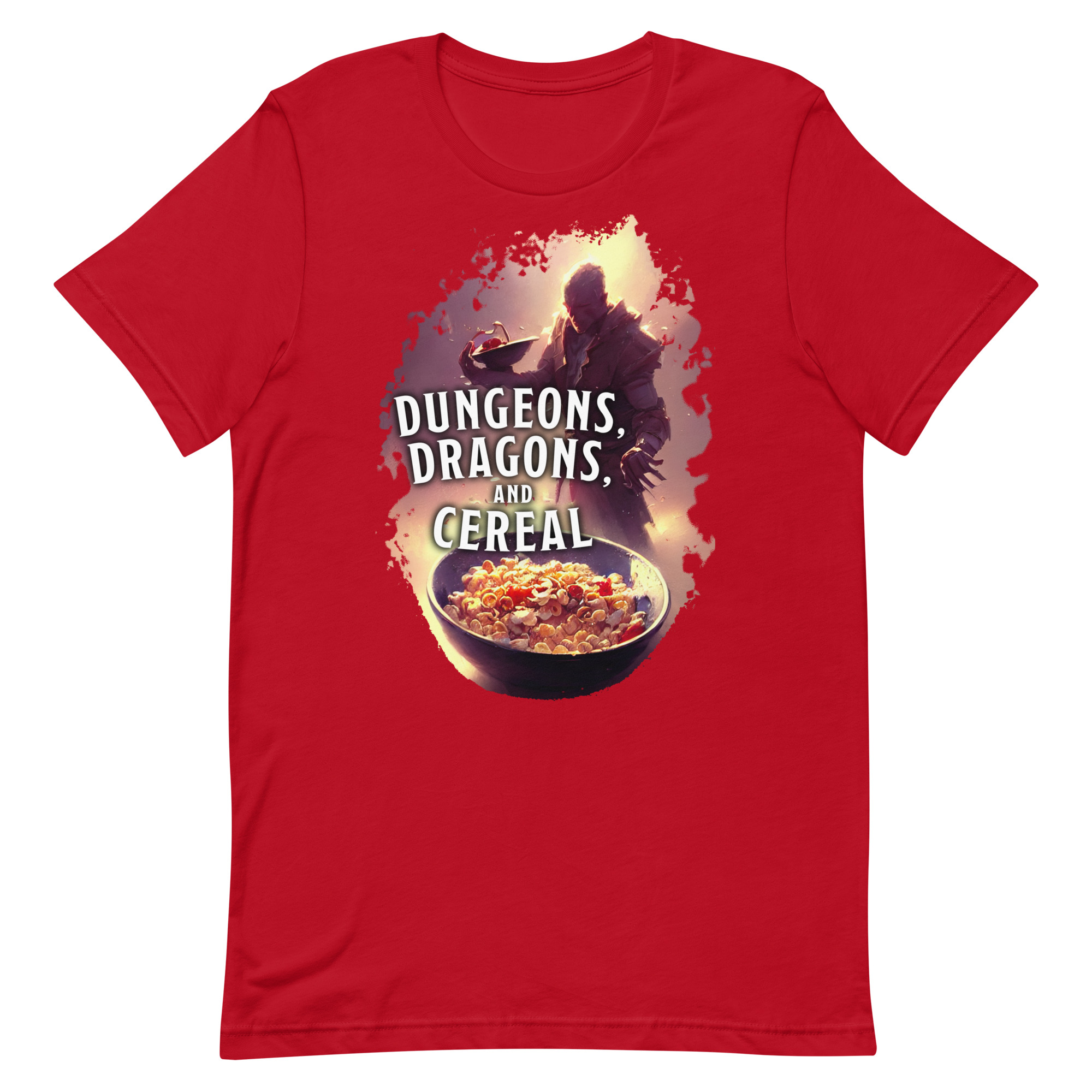 Dungeons, Dragons, and Cereal Unisex Tee - Image 8