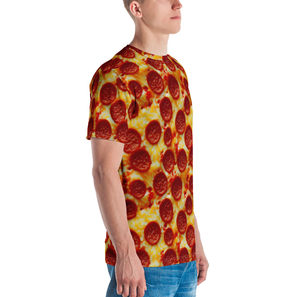 Pepperoni Pizza Men's All-Over Print Tee - Image 3