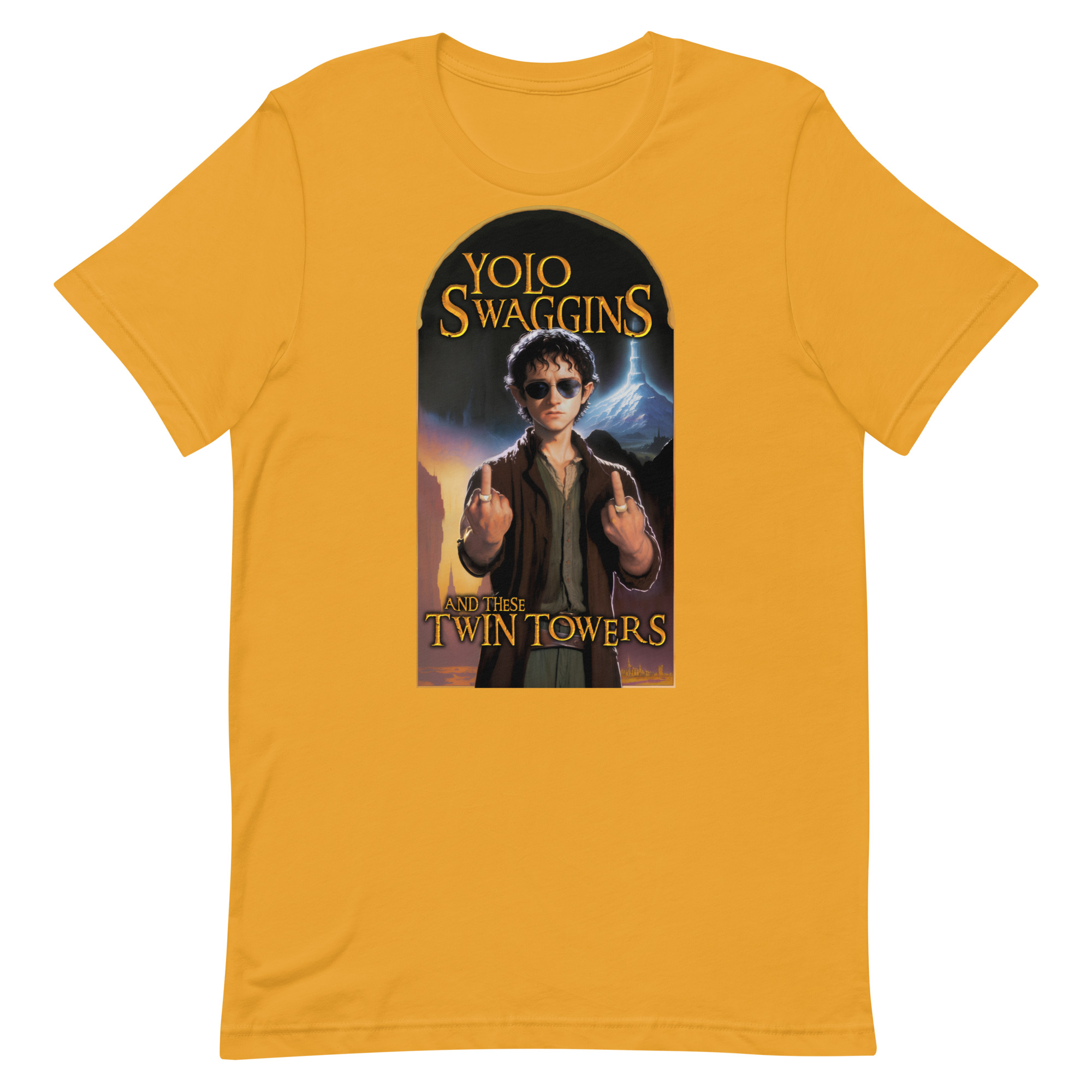 Yolo Swaggins and These Twin Towers Unisex t-shirt - Image 6